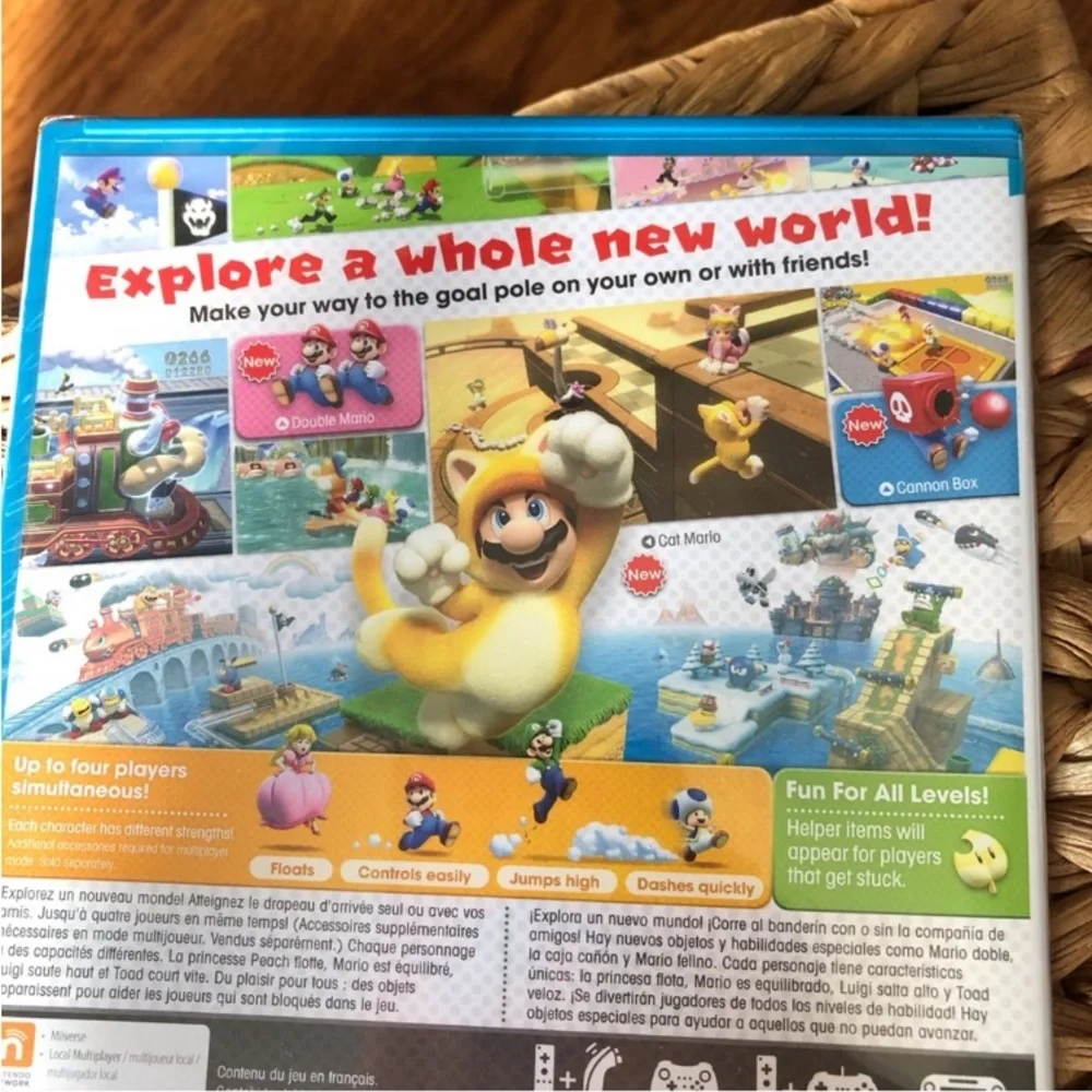 Super Mario 3D World Video Game for Wii U